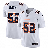 Nike Bears 52 Khalil Mack White Shadow Logo Limited Jersey Yhua,baseball caps,new era cap wholesale,wholesale hats
